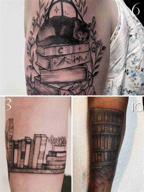 37 Library Tattoo Ideas for Librarians & Bibliophiles - TattooGlee | Library tattoo, Literary ...