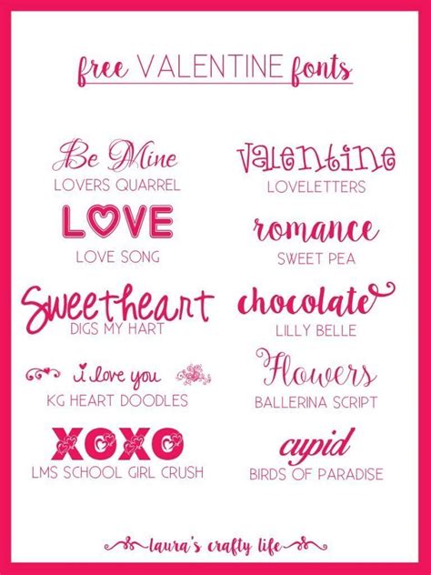 Free Valentine Fonts