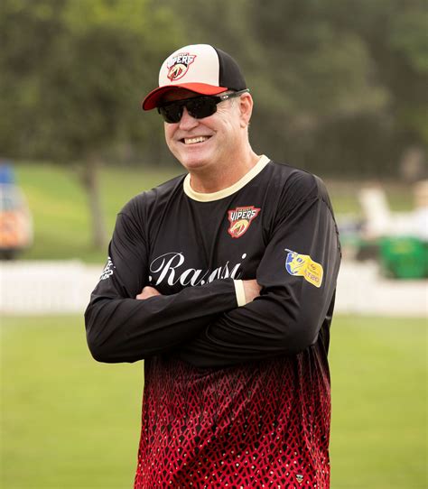 Desert Vipers director of cricket Tom Moody is all smiles at a training ...