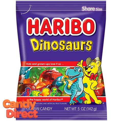 Dinosaurs Haribo Gummi Candy 5oz Bag - 12ct – CandyDirect.com