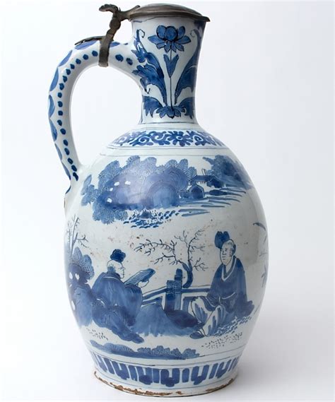 A Jug in Blue and White Dutch Delftware | ArtListings