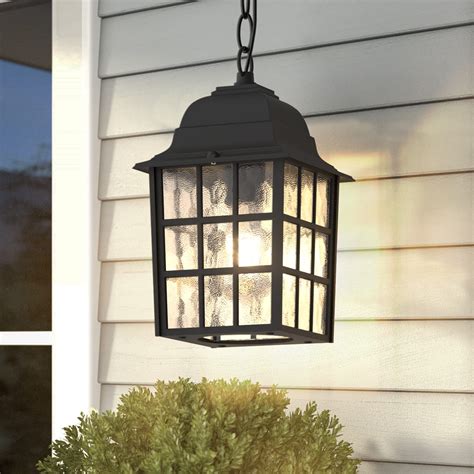 Buy Outdoor Pendant Light, Aoceley Exterior Ceiling Hanging Lantern Porch Light with Water Glass ...