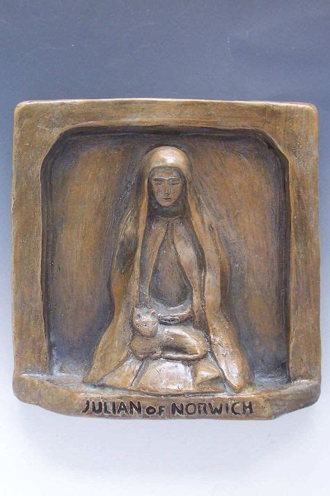 Handmade Julian of Norwich Statue: Patron of Cats / "All Shall Be Well ...