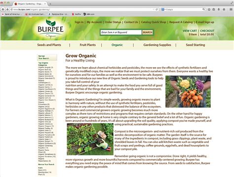 Burpee Organic Seeds Extended Brand set on Behance