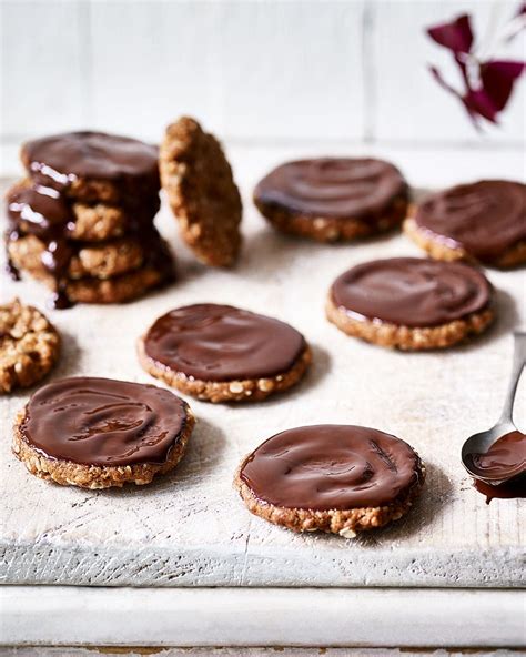 Chocolate hobnob-style biscuits (vegan) recipe | delicious. Magazine