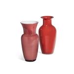 Two Red Glass Vases, Modern | Eclectic | New York | 2021 | Sotheby's
