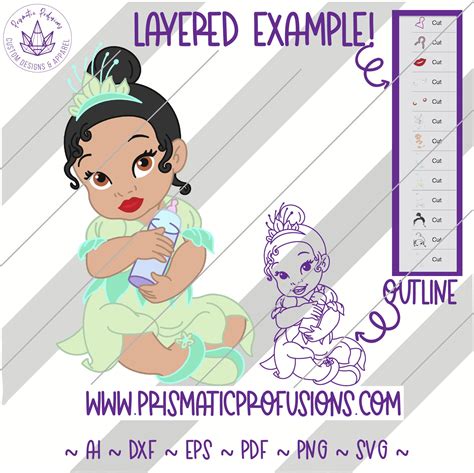 Princess Tiana Svg Cricut