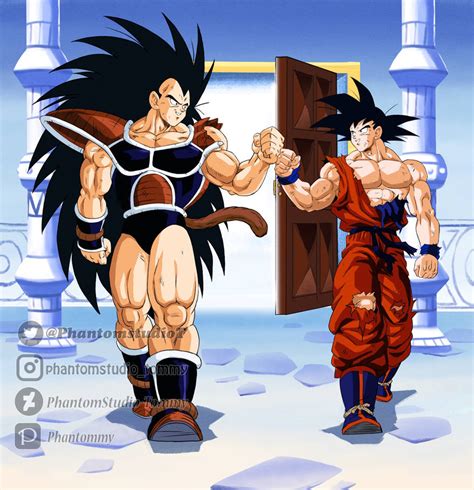 Goku and Raditz out of the time chamber by PhantomStudio-Tommy on ...