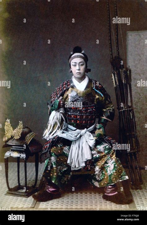 Japanese Samurai warrior, Vintage photograph from japan 1867 Stock Photo - Alamy