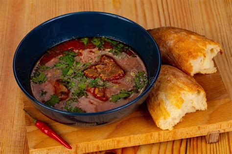 Caucasian Kharcho soup stock image. Image of spicy, cuisine - 123507973