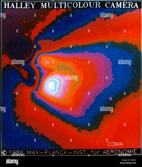 HALLEY'S COMET, 1986. /nImage of Halley's Comet taken by the Halley Multicoulour Camera on the ...