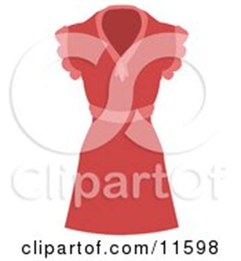 Short Pink Ladies Dress Clipart Picture by AtStockIllustration #11598