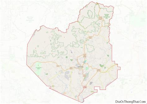 Map of Lumpkin County, Georgia
