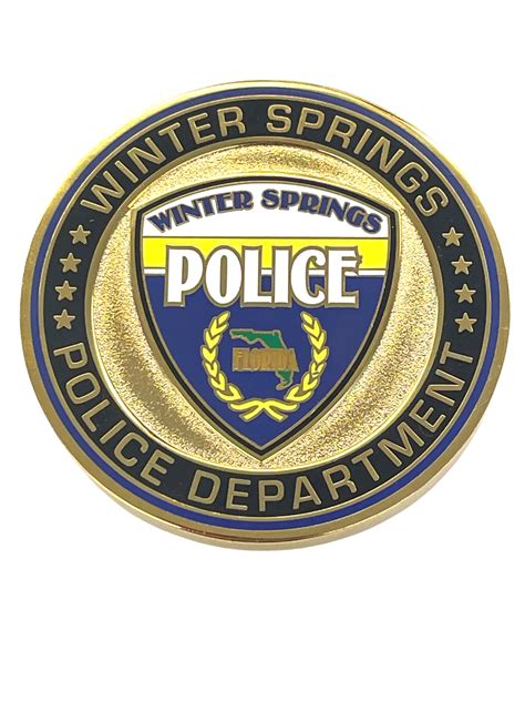 WINTER SPRINGS OFFICER COIN