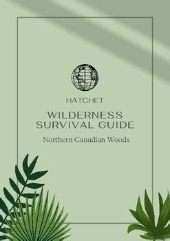 Hatchet: Wilderness Survival Guide by Miss Sell's Resources | TPT