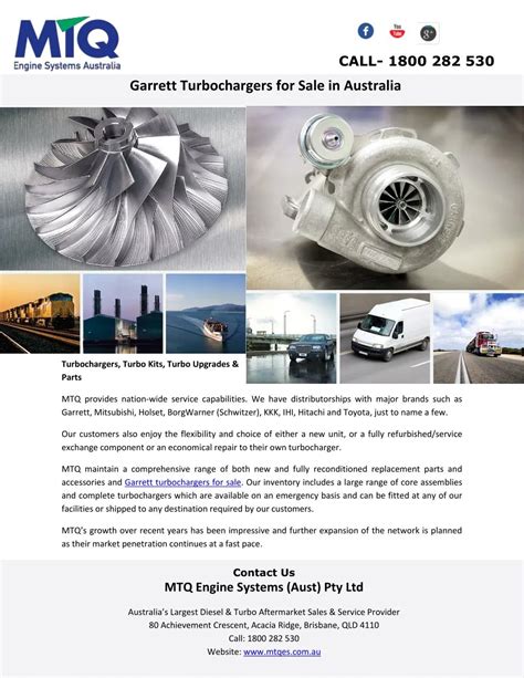 PPT - Garrett Turbochargers for Sale in Australia PowerPoint ...