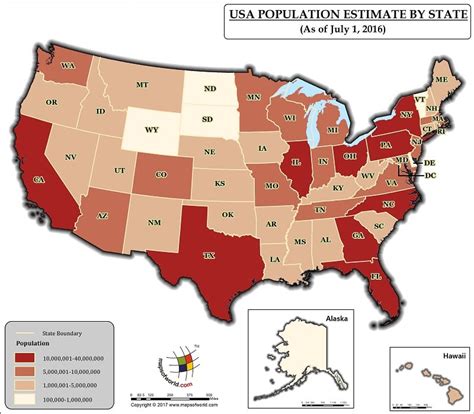 USA Population Map | US Population Density Map