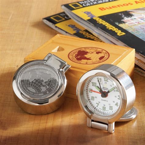 Our travel clock is small enough to pack in a pocket, and definitely comes in handy when camping ...