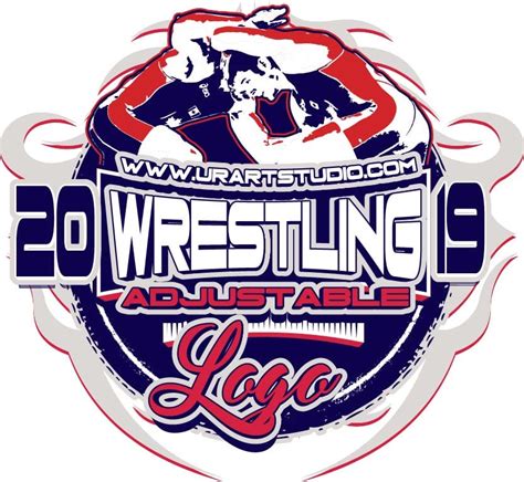 WRESTLING ADJUSTABLE LOGO DESIGN EPS, AI, 003 | UrArtStudio