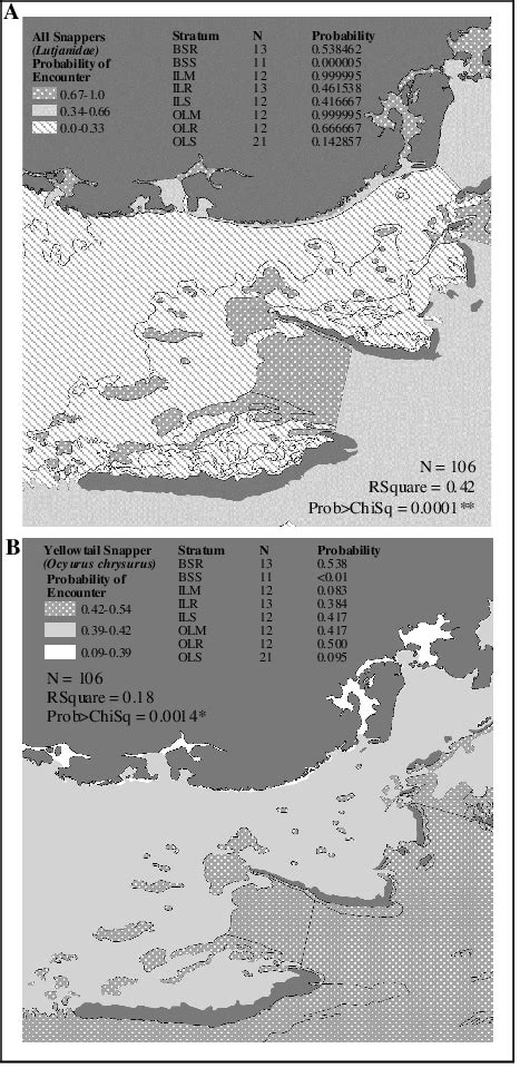 Results of logistic regression. Maps in panel A indicate the ...