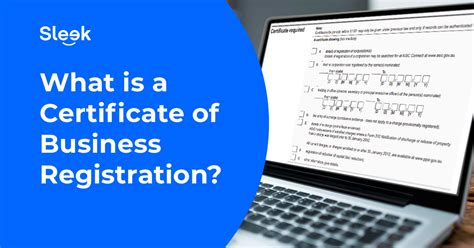 Certificate of Business Registration: Proof of Legitimacy - Sleek