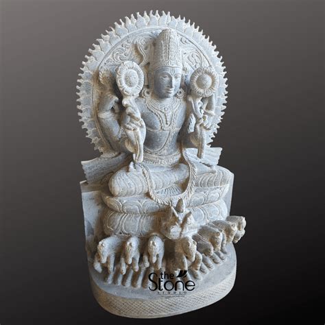 Surya Dev Statue 2.5ft: Buy Best God Idol - The Stone Studio