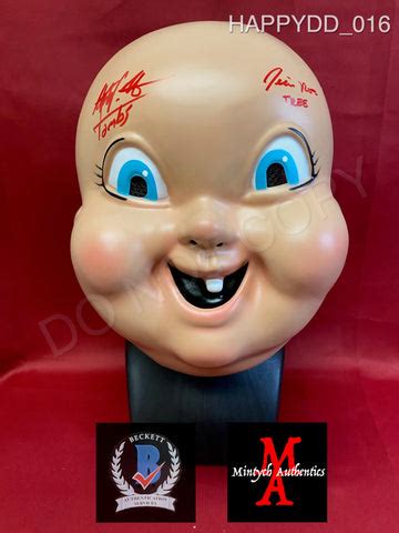 HAPPYDD_016 - Happy Death Day Trick Or Treat Studios Mask Autographed – Mintych Authentics