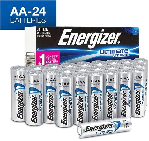 Energizer AA Lithium Batteries, World's Longest Lasting Double A ...