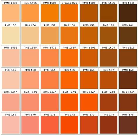 pantone colors in orange | Orange Ingredients in 2019 | Pinterest | Pantone color, Pms color ...