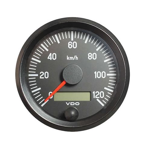 VDO Speedometer Gauge 120 Km/h, VDO Cockpit International Speedometer 120 Km/h 100mm 12-24V, VDO ...