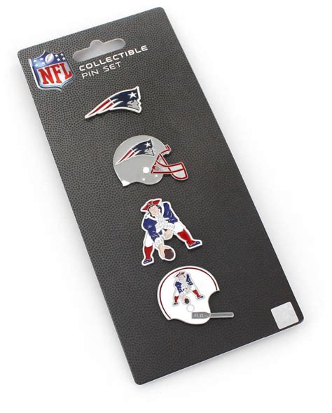 Patriots Logo Evolution 4-Pin Set – Pro Football Hall of Fame