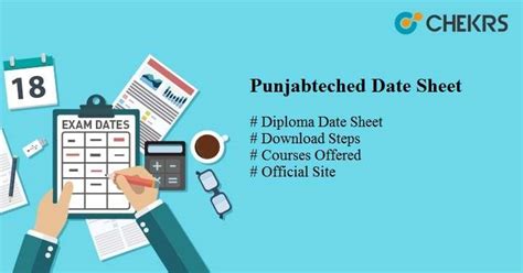 punjabteched Date Sheet 2023, PSBTE Diploma Timetable