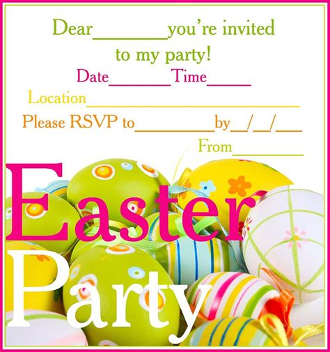 Easter Party Invitations - Invitation Design Blog