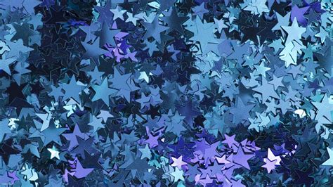 Download Star Glitter Blue Aesthetic Pc Wallpaper | Wallpapers.com