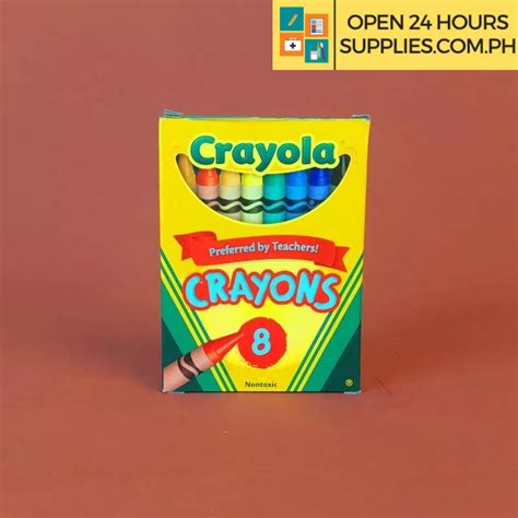 Crayons (Crayola) - 8 colors - Supplies 24/7 Delivery