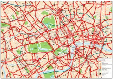 Central London Bus Map - london • mappery