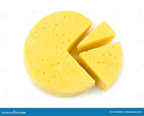 Slices Of Cheese Lika A Circle Diagram Stock Photo - Image: 34153840