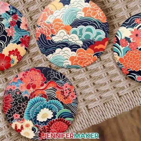 Make Dye Sublimation Coasters with Cool AI Designs! - Jennifer Maker