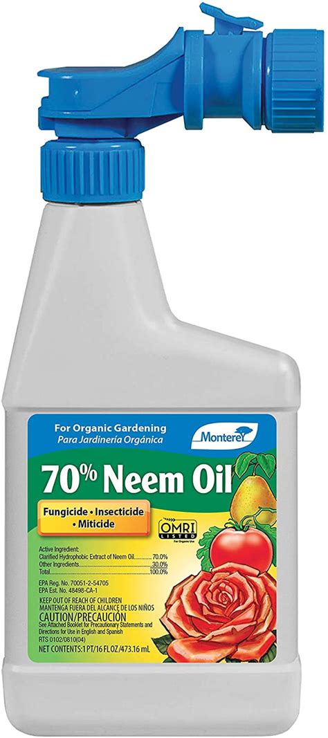 Monterey Lawn & Garden Ready To Use Insecticide Neem Oil Spray Omri Pt ...