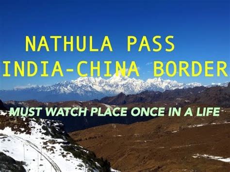 Nathula pass INDIA-CHINA BORDER - YouTube