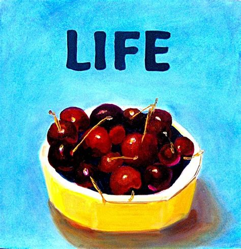 Life is a Bowl of cherries Painting by Marisa Reilly - Fine Art America