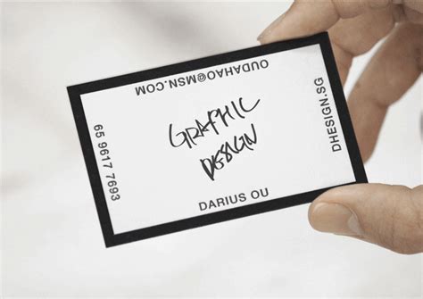 Darius Ou - Art direction & graphic design | Business card branding, Clever business cards ...