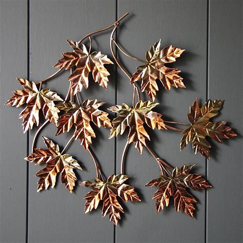 copper maple leaf wall art by london garden trading | notonthehighstreet.com