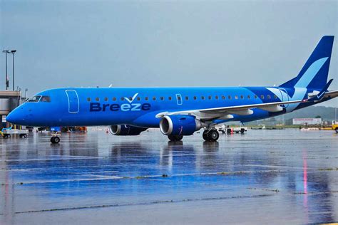 Breeze Airways completes initial fleet of 13 E-Jets - Air Data News