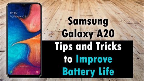 Samsung Galaxy A20 Tips and Tricks to Improve Battery Life - YouTube