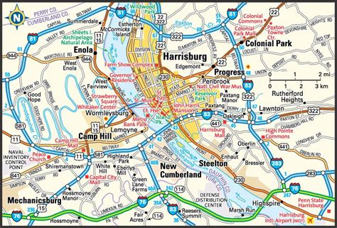 Pennsylvania City Map Directory - Maps of Pennsylvania Cities