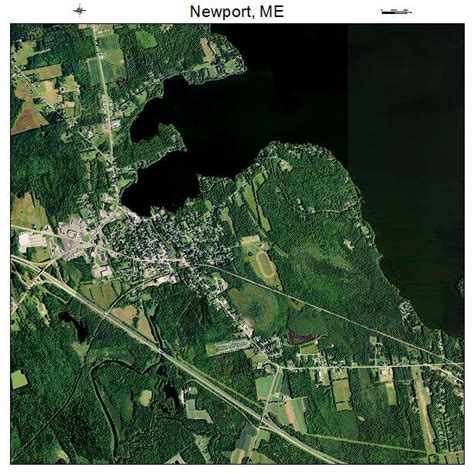 Aerial Photography Map of Newport, ME Maine