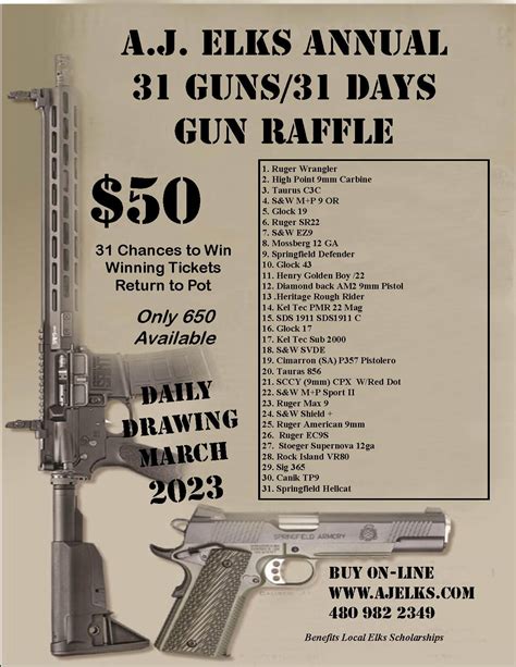 AJ Elks Gun Raffle - Apache Junction Elks 2349