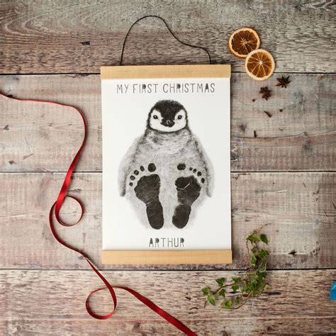 My First Christmas Baby Footprint Kit By Lucy Coggle | Baby footprint art, Baby christmas crafts ...