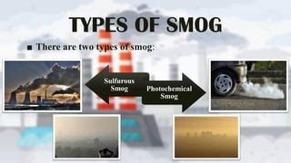 Smog : History, Types, Causes and its Effects | PPT